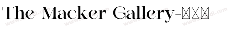 The Macker Gallery字体转换
